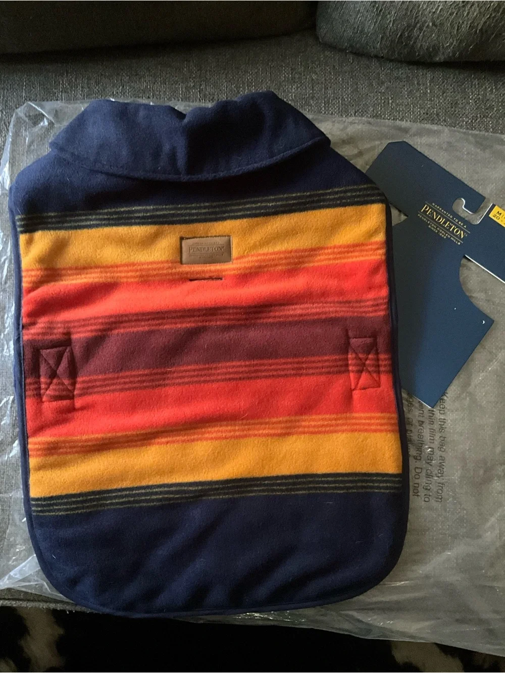 New Pendleton National Park Grand Canyon striped dog coat vest M 20-35 lbs. $55